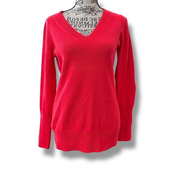 J.Crew Collection Size S 100% Italian Cashmere V-Neck Pullover Sweater - Picture 1 of 5